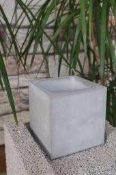 Dekoratif Beton Saksı Doğal Beton Rengi - 2