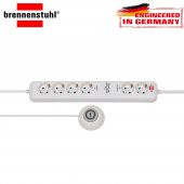 Brennenstuhl Eco-Line Comfort Güvenlik Anahtarlı 6'lı Uzatma Priz - 1