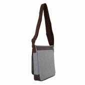 Bagacar Gri Unisex 9" 10" iPad ve Tabletli Postacı Çantası - 3
