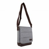 Bagacar Gri Unisex 9" 10" iPad ve Tabletli Postacı Çantası - 4