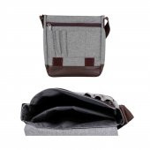 Bagacar Gri Unisex 9" 10" iPad ve Tabletli Postacı Çantası - 8