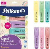 Pelikan Signal Pastel Fosforlu Kalem, Su Bazlı, Yıkanabilir, 6 renk - 1