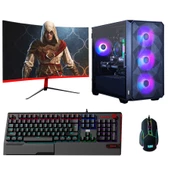 Turbox Tx4182 i5 12400F 16GB Ram 512GB NVMe 8GB RX580 256Bit 23.6 inç Curved 165Hz Oyun Bilgisayarı - 1