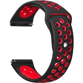 Gpack Samsung Galaxy Watch 6 44mm Kordon Delikli Çift Renk Silikon - 6