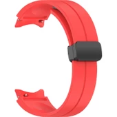 Gpack Samsung Galaxy Watch 6 Classic 43mm Kordon Silikon Mıknatıslı Ayarlanabilir HS19 - 5