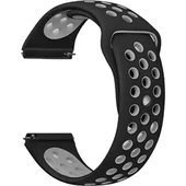 Gpack Samsung Galaxy Watch 6 44mm Kordon Delikli Çift Renk Silikon - 9