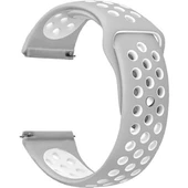Gpack Samsung Galaxy Watch 6 44mm Kordon Delikli Çift Renk Silikon - 10