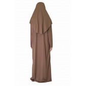 KOYU SÜTLÜ KAHVE FERMUARLI NAMAZ ELBİSESİ - 1