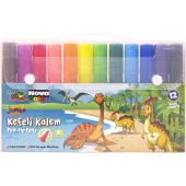 Nova Color Keçeli Kalem 12 Li Jumbo NC-874 - 2
