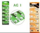 Buton Pil - Saat Lazer Hesap Makinesi Pili 10lu Paket  AG1 LR621/LR60 1.55V - 1