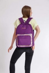 Magical Okul Çantası 41x31x18 Pullu Mor (k1356) - 3