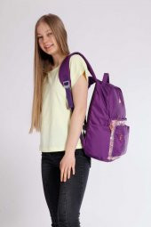 Magical Okul Çantası 41x31x18 Pullu Mor (k1356) - 1