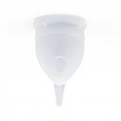 Adet Kabı Regl Kabı Menstrual Cup Small Beden Beyaz Medikal Sınıf Silikon - 1
