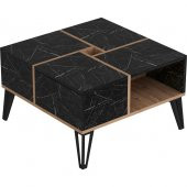BMdekor Orta Sehpa Nova Mermer Desen Meşe - 4