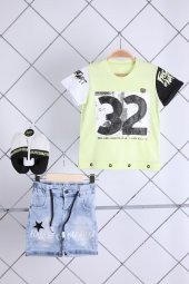 Babyhola Tshirt Pantolon Ayakkabı Erkek Çocuk Takım 3'lü 0779 - 1