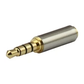 3.5mm Erkek to 2.5mm Dişi Kulaklık Çevirici Jack Altın Uç - 1