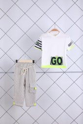Babyhola Tshirt Pantolon Erkek Çocuk Takım 2'li 21098 - 1