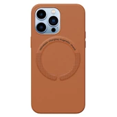 iPhone 13 Pro Magsafe Özellikli Leather Deri Kılıf - 6