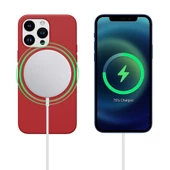 iPhone 13 Pro Max Magsafe Özellikli Leather Deri Kılıf - 9