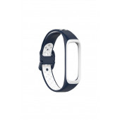 Samsung Galaxy Fit 2 Akıllı Bileklik Uyumlu Delikli Desenli Silikon Kordon Kayış - 2