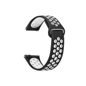 Haylou Solar LS05 Uyumlu Yumuşak Dokulu Nike Style Esnek Silikon Kordon Kayış - 8