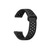 Haylou Solar LS05 Uyumlu Yumuşak Dokulu Nike Style Esnek Silikon Kordon Kayış - 11