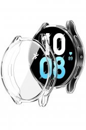 Samsung Galaxy Watch 5 44mm Uyumlu Kasa Ve Ekran Koruyucu 360 Tam Koruma Silikon Kılıf - 3