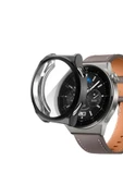 Huawei Watch Gt3 Pro 46mm Uyumlu Kasa Ve Ekran Koruyucu 360 Tam Koruma Silikon Kılıf thumbnail 7