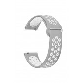 Honor Magic Watch 2 46mm Uyumlu Yumuşak Dokulu Nike Style Delikli Desenli Silikon Kordon Kayış - 3