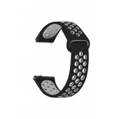 Honor Magic Watch 2 46mm Uyumlu Yumuşak Dokulu Nike Style Delikli Desenli Silikon Kordon Kayış - 5