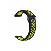 Samsung Galaxy Watch 46mm Uyumlu Yumuşak Dokulu Nike Style Delikli Desenli Silikon Kordon Kayış - 12