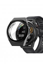 Huawei Watch Gt Runner Uyumlu Önü Kapalı Silikon Ekran Ve Kasa Koruyucu Kılıf - 1