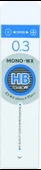 Tombow Mono WX 0.3mm HB 20'li Min (Uç) thumbnail 1