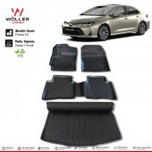 Toyota Corolla Paspas Bagaj Havuzu Set 2019 2023 Arası 3D Wöller Ultraflex Set - 1