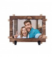 Kişiye Özel Foto Baskılı Doğal Taşlı Ahşap Çerçeve 12x17 cm HK2743 - 2