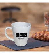 Kişiye Özel La Bebe Temalı Porselen Konik Beyaz Kupa HK2730 thumbnail 1