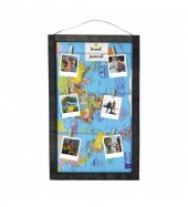 Seyahat Gezgini (Travel Journal) Tasarım İpli Fotoğraf Çerçevesi 6 ADET POLA FOTO BASKILI HK2725 - 2