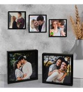 Yapışkanlı Sök Tak Pola Çerçeveler 12x12cm - 5'li Paket FOTO BASKI HEDİYELİ HK2713 - 1