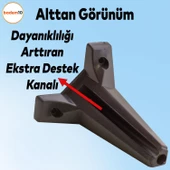 Sedir Lüks Mobilya Kanepe Sehpa Tv Ünitesi Koltuk Ayağı 12 Cm Siyah Ayakları 4 Adet - 4