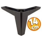 Sedir Lüks Mobilya Kanepe Sehpa Tv Ünitesi Koltuk Ayağı 14 Cm Siyah Baza Ayakları 4 Adet thumbnail 4