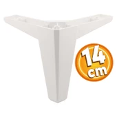 Sedir Lüks Mobilya Kanepe Sehpa Tv Ünitesi Koltuk Ayağı 14 Cm Beyaz Ayakları 4 Adet thumbnail 2