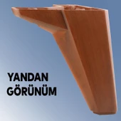 Sedir Lüks Mobilya Kanepe Sehpa Tv Ünitesi Koltuk Ayağı 12 Cm Ahşap Desenli Baza Ayakları 4 Adet - 7