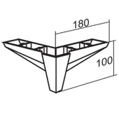 Sedir Lüks Mobilya Kanepe Tv Ünitesi Koltuk Ayağı 10 Cm Ahşap Desenli Kahverengi Ayakları 4 Adet thumbnail 7