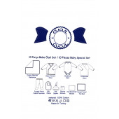 Hastane Çıkışı 10 Parça Yeni Doğan Bebek Kıyafeti Pembe Doğal Pamuklu Bebek Giyim Seti - 5