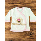 Hastane Çıkışı 10 Parça Yeni Doğan Bebek Kıyafeti Pembe Doğal Pamuklu Bebek Giyim Seti - 2