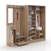 ABRE VM-36300 DORE CEVİZ VESTİYER PORTMANTO - 3