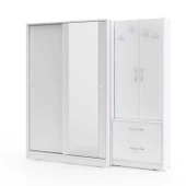 abre vm-300348 BEYAZ VESTİYER PORTMANTO AYAKKABILIK - 3