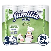 Familia Plus Natural Kağıt Havlu 24 Rulo (6 Rulo X 4 Paket) - 1