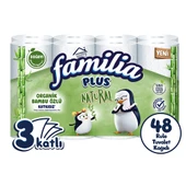 Familia Plus Natural Tuvalet Kağıdı 48 Rulo (16 Rulo x 3 Paket) - 1