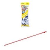 Elmop PM02 Yedek Pamuklu Mikrofiber Islak Vidalı İpli Mop Paspas Takımı - 1 Adet thumbnail 1